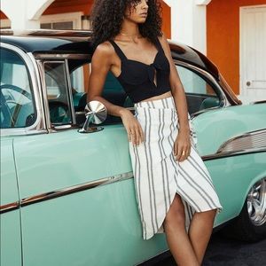 Astr karina midi skirt